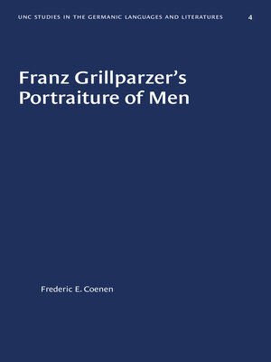 Franz Grillparzer's Portraiture of Men - ebook